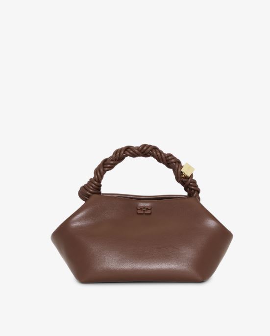 Bolso Ganni Bou mini marron chocolate